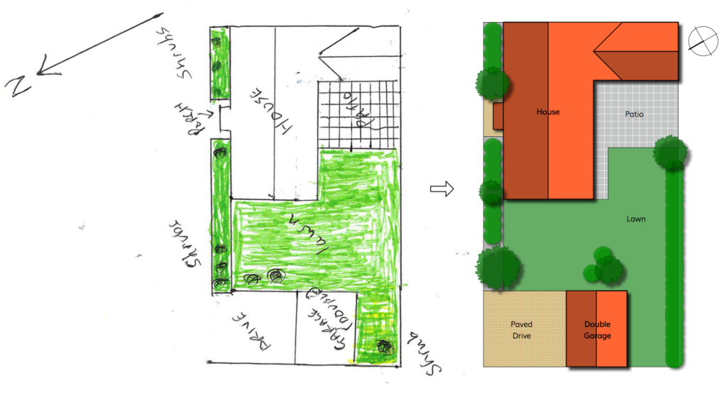 sketch to garden design 2