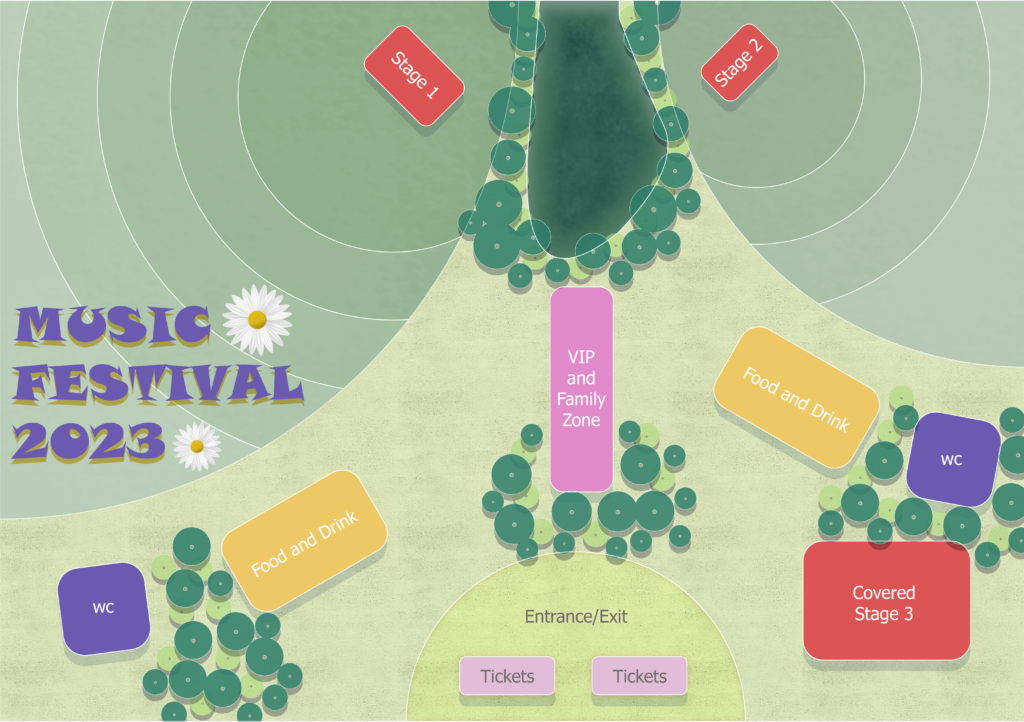 Location map - music festival